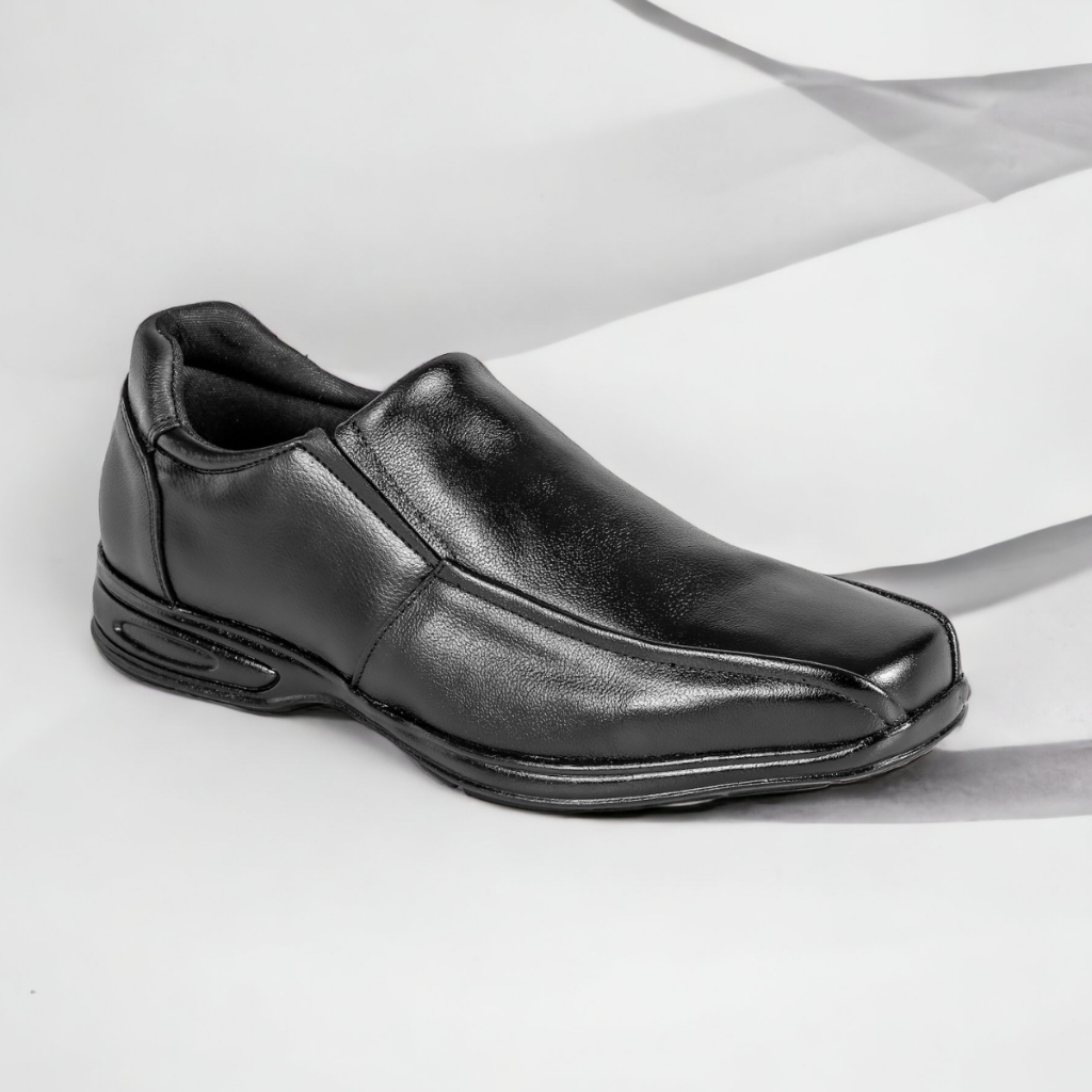 Sapato Social Oxford Esporte Fino Ortopédico Masculino de Couro Legitimo Sola de Borracha