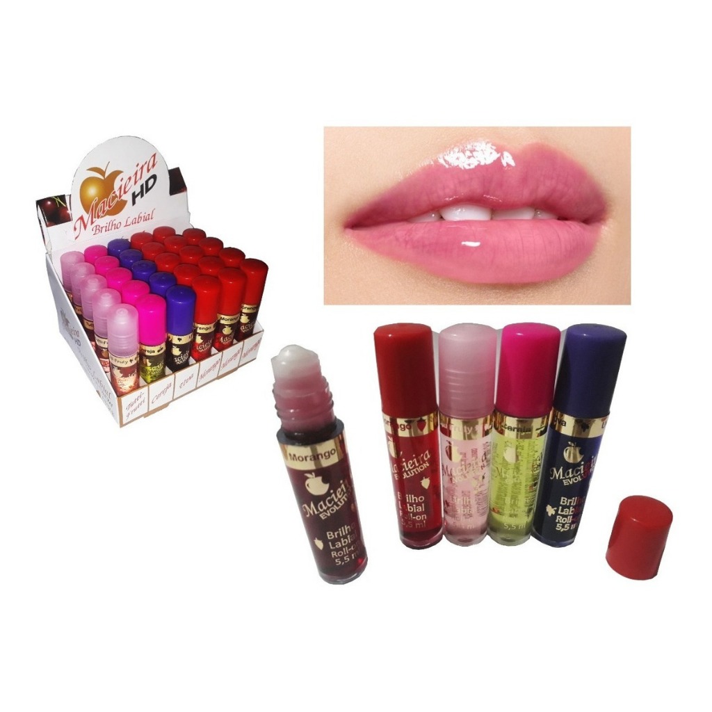 Kit C/6 Unidades Brilho Labial Gloss Maciera em Oferta na Shopee