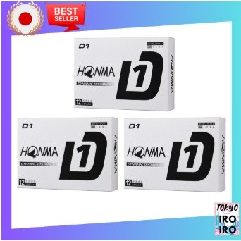 Bola De Golfe HONMA De Qualidade Japonesa D1 Ball 3 Dúzias Conjunto (36 Bolas) Branca