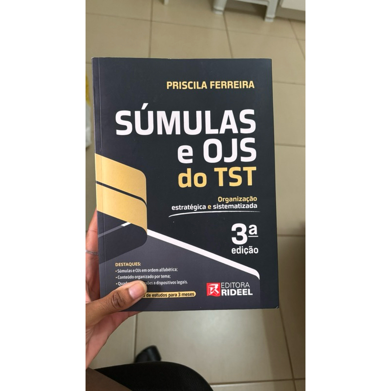 OAB - LIVRO SÚMULAS E OJS DO TST - ORGANIZAÇÃO ESTRATÉGICA E SISTEMATIZADA + PLANNER - 2024