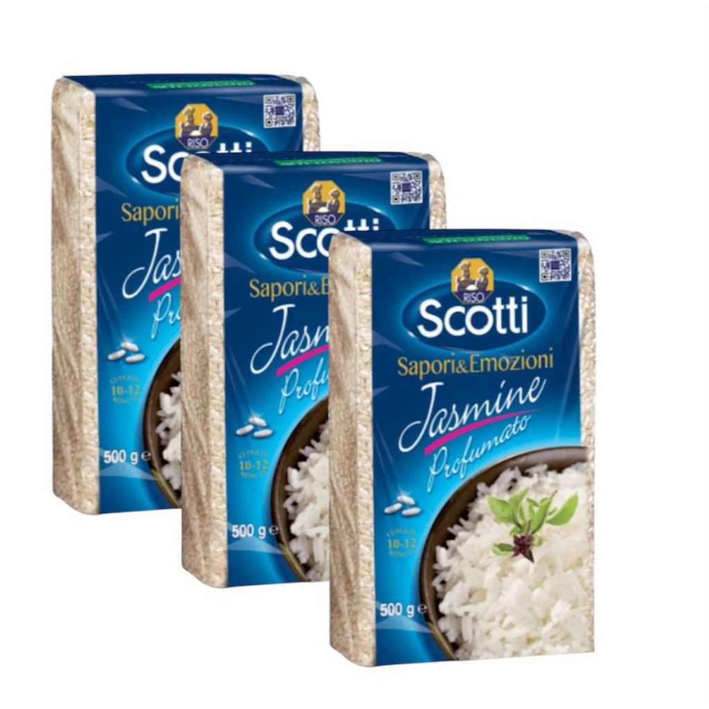 Arroz Jasmine Branco 500g 3un - Riso Scotti Importado Da Itália