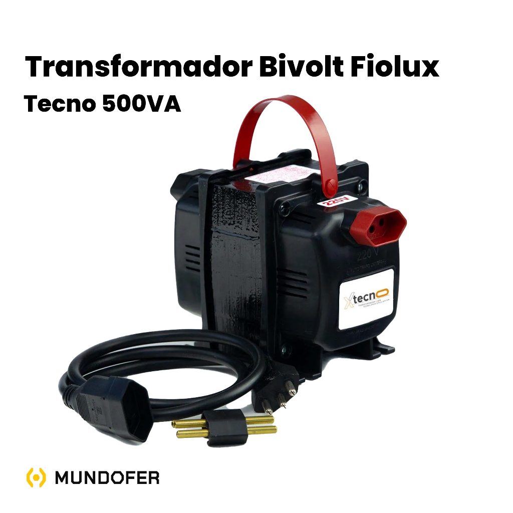 Auto Transformador De Energia Bivolt 500VA Conversor Voltagem Bivolt Alta Qualidade  110 Para 220v E 220 Para 110;