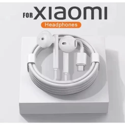 Fone de Ouvido Tipo C XIA Poco X6 X7 Pro Redmi Note 12 13 13C 13 Pro 13 Pro+ Mi 11 12 13 14