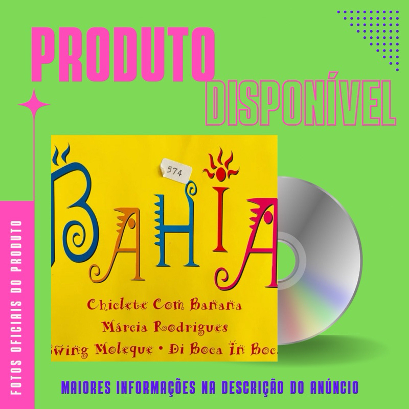 CD SINGLE BAHIA - CHICLETE COM BANANA, MÁRCIA RODRIGUES, SWING MOLEQUE, DI BOCA IN BOCA