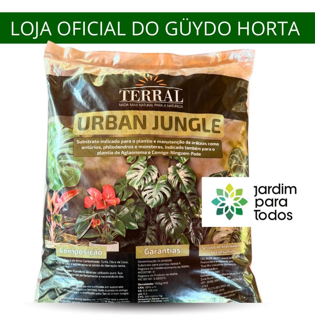 Substrato Terral Urban Jungle 25L Araceas Philodendros Anturios Monsteras
