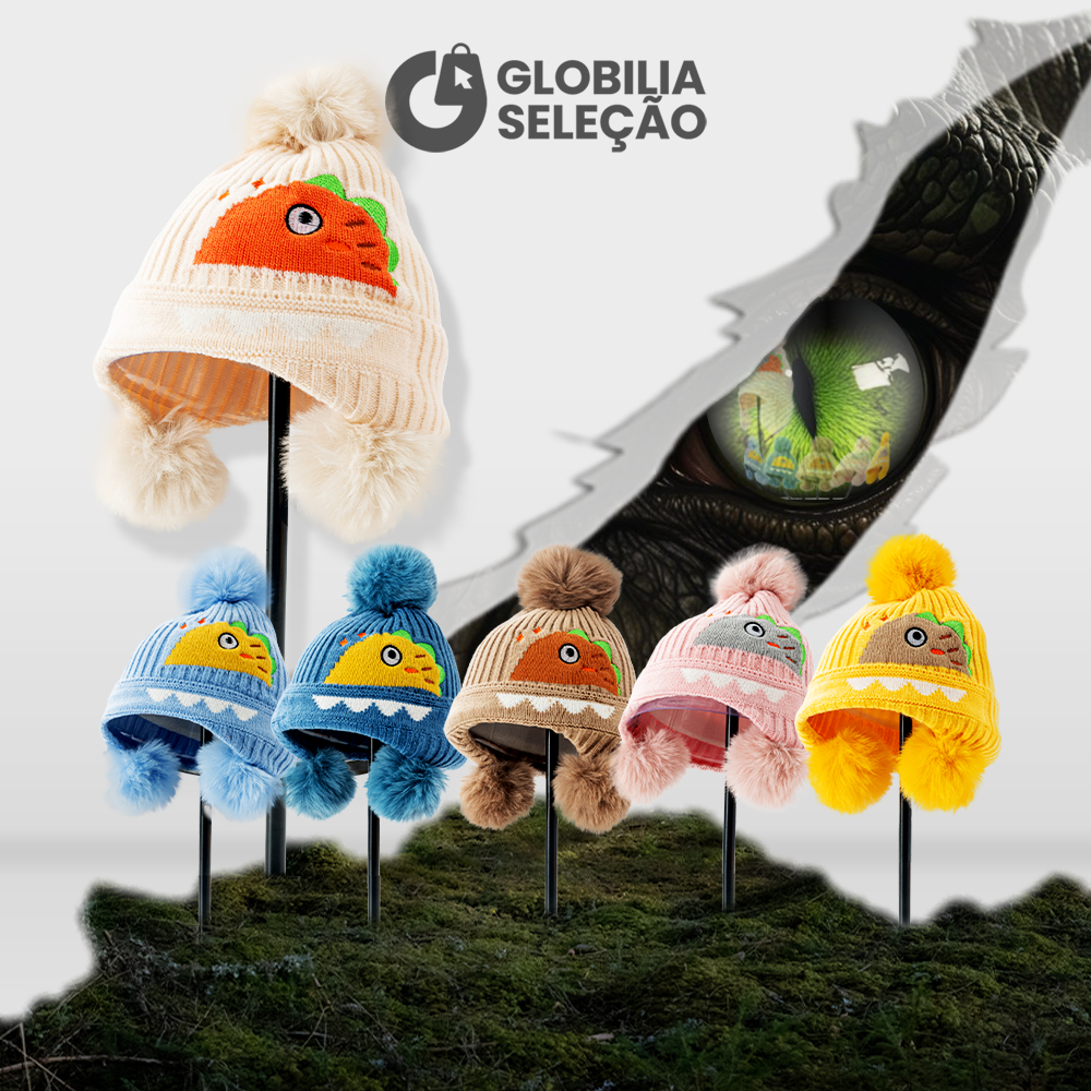Gorro Touca Infantil Criança Menino Menina Tricotado Quente Fashion Para 3-10 anos KZ0369D...