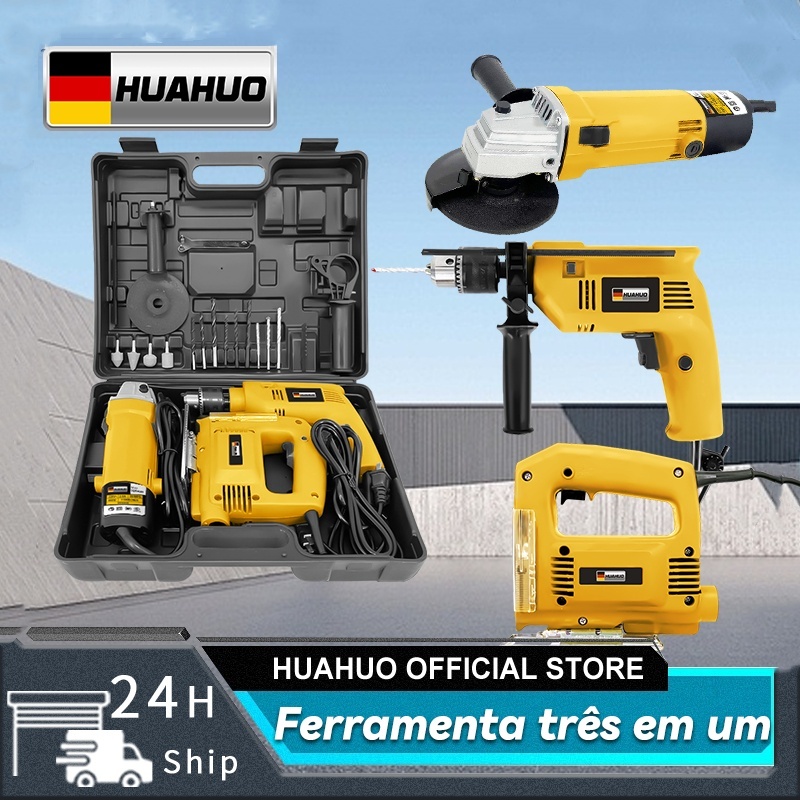 Kit Furadeira / Parafusadeira E Lixadeira / Serra Tico Tico  Com  E Maleta de Transporte. em Oferta na Shopee