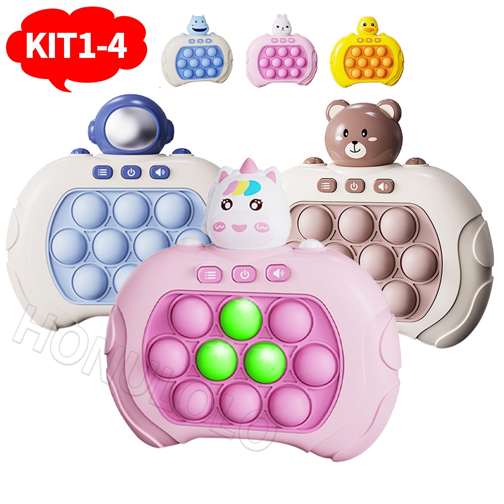 KIT1-KIT4 Jogo de Empurrão Rápido POP IT, Anti Stress de Ansiedade Brinquedo, Adequado par...