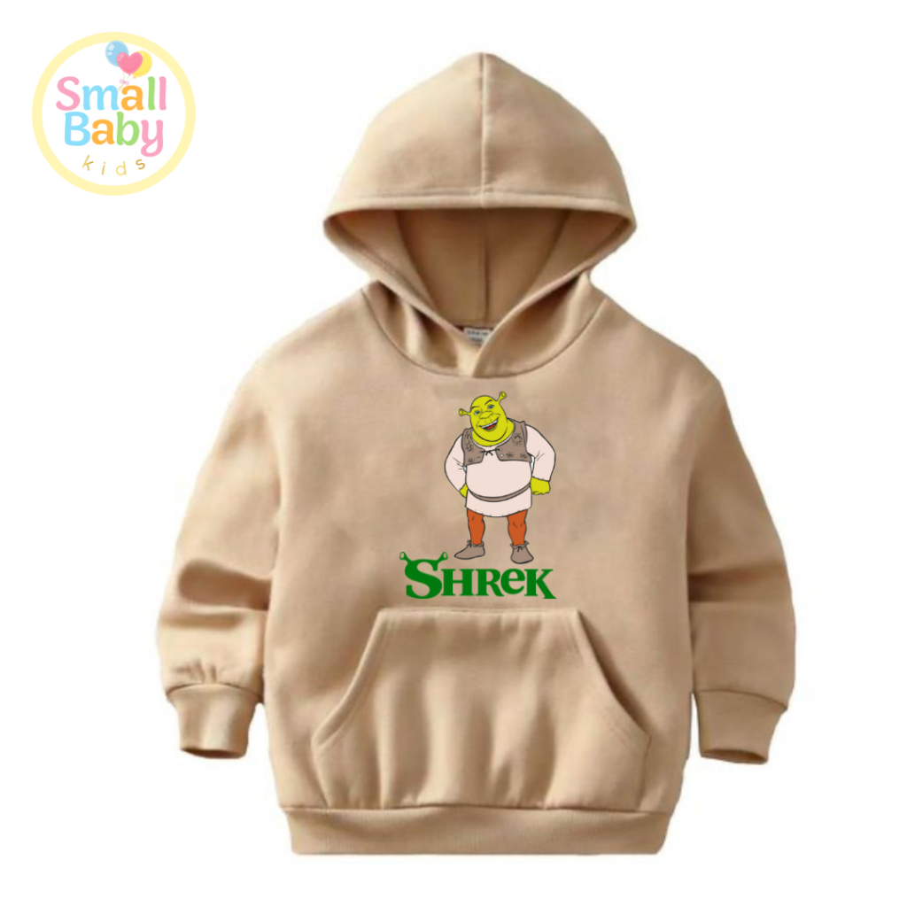 Blusa Moletom Infantil Juvenil Shrek Filme personagem Estampado Com Capuz Canguru Peluciado Adulto P ao GG.
