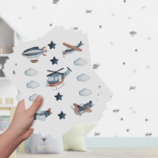 Adesivo De Parede Decorativo Infantil Avião Quarto Menino Aviãozinho em Oferta na Shopee
