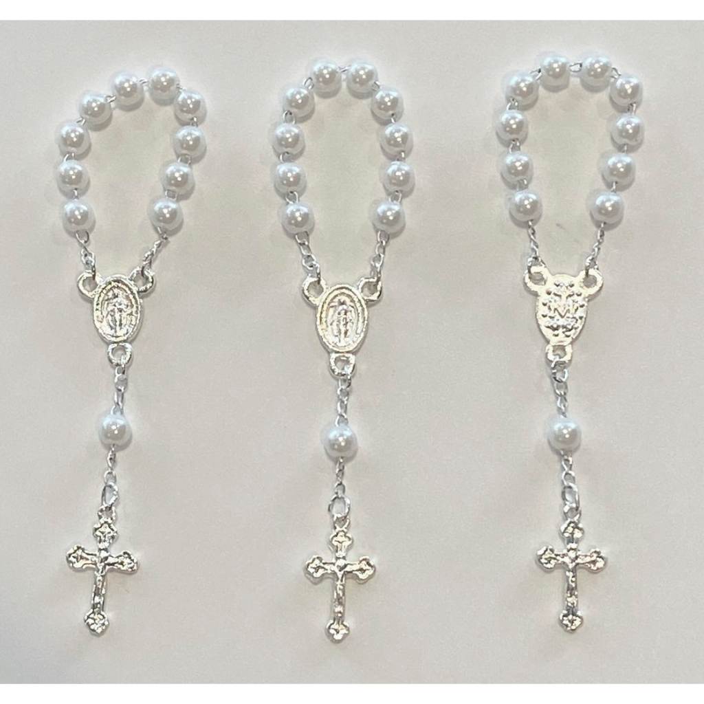 Kit 10 unidades Mini Terço Tercinho Dezena para Lembrancinhas Batismo Eucaristia Casamento em Oferta na Shopee