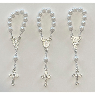 Kit 10 unidades Mini Terço Tercinho Dezena para Lembrancinhas Batismo Eucaristia Casamento em Oferta na Shopee