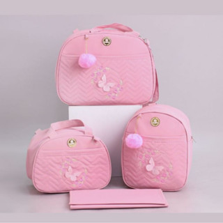 Kit Bolsa Maternidade 4 peças Personalizado Borboleta/safari/ Astronauta em Oferta na Shopee