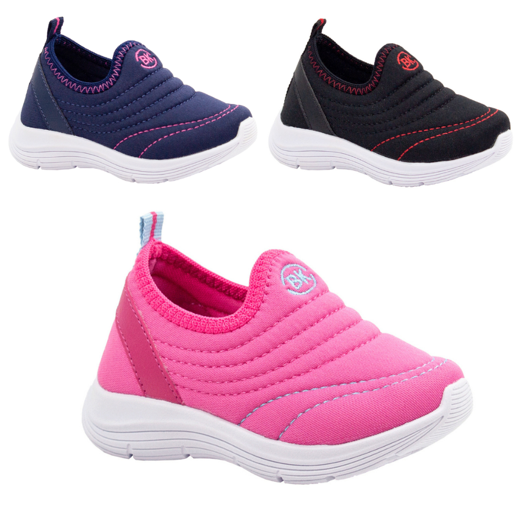 Tênis Infantil Menina Calce Fácil Confortável Moda Blogueirinha Volta as Aulas T37 em Oferta na Shopee