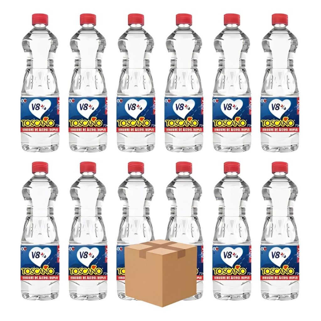 Vinagre De Álcool Toscano V8% 750ml Caixa Fechada com 12 Unidades