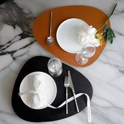 06 peça Jogo Americano Sousplat De Mesa em Sintético Decoração