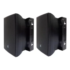 Par De Caixas Jbl Acústicas C321 Preta 60w Com Suporte para Som Ambiente 3" C321p