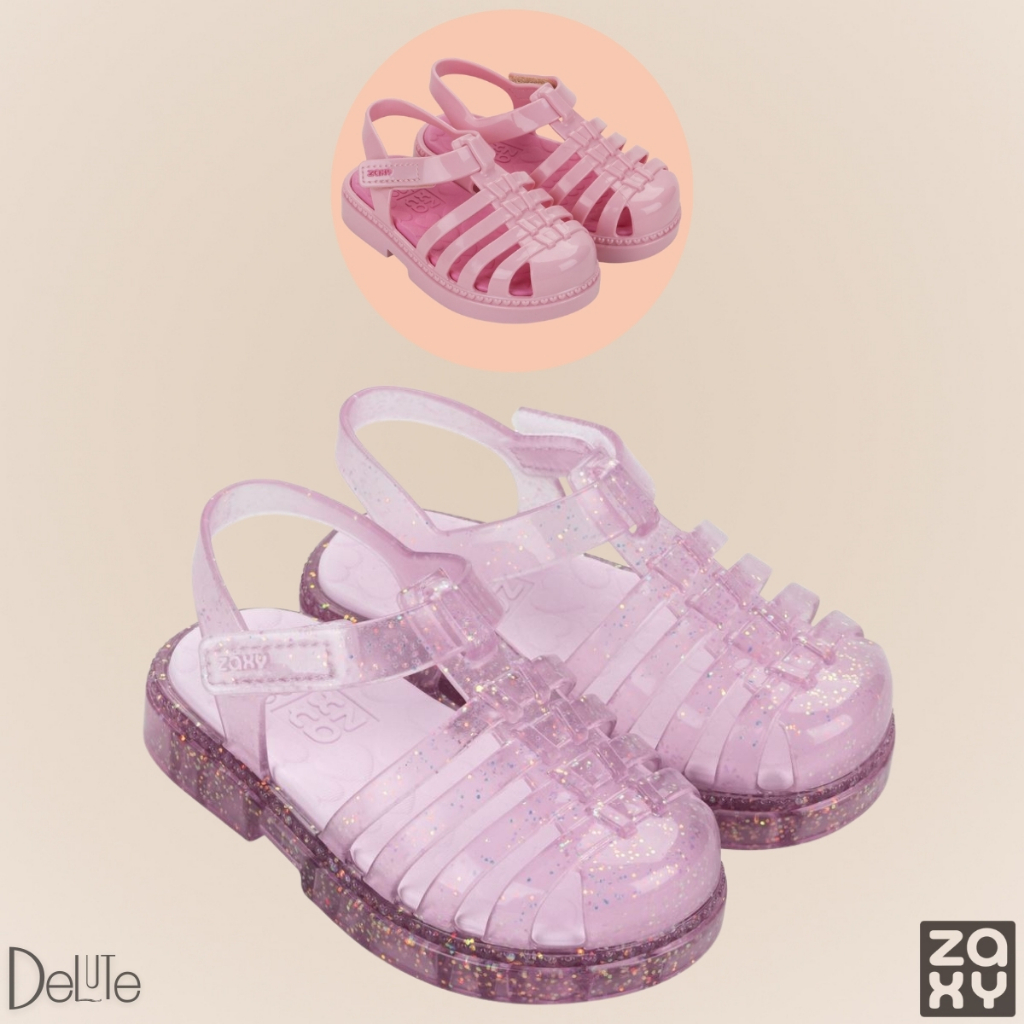 Sandália Papete de Bebê Zaxynina Lovely Sand Fofinha Confortável Macia Moderninha Baby Glitter em Oferta na Shopee