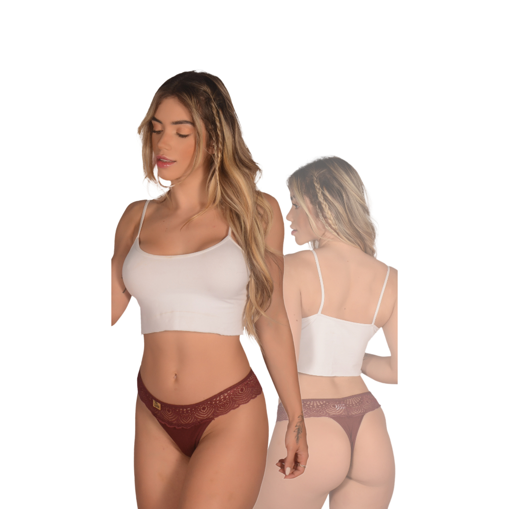 Kit 5 Calcinhas Feminina Rendada Sensual Modelos Variados Tanga Fio Dental Sexy Lingerie de Renda Luxo Revenda Atacado