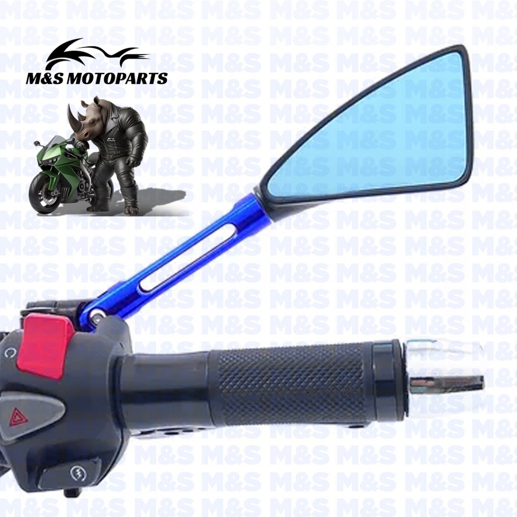 Retrovisor Moto Esportivo Titan Fazer 250 Cb300 Tomok Naked Azul · foto 2