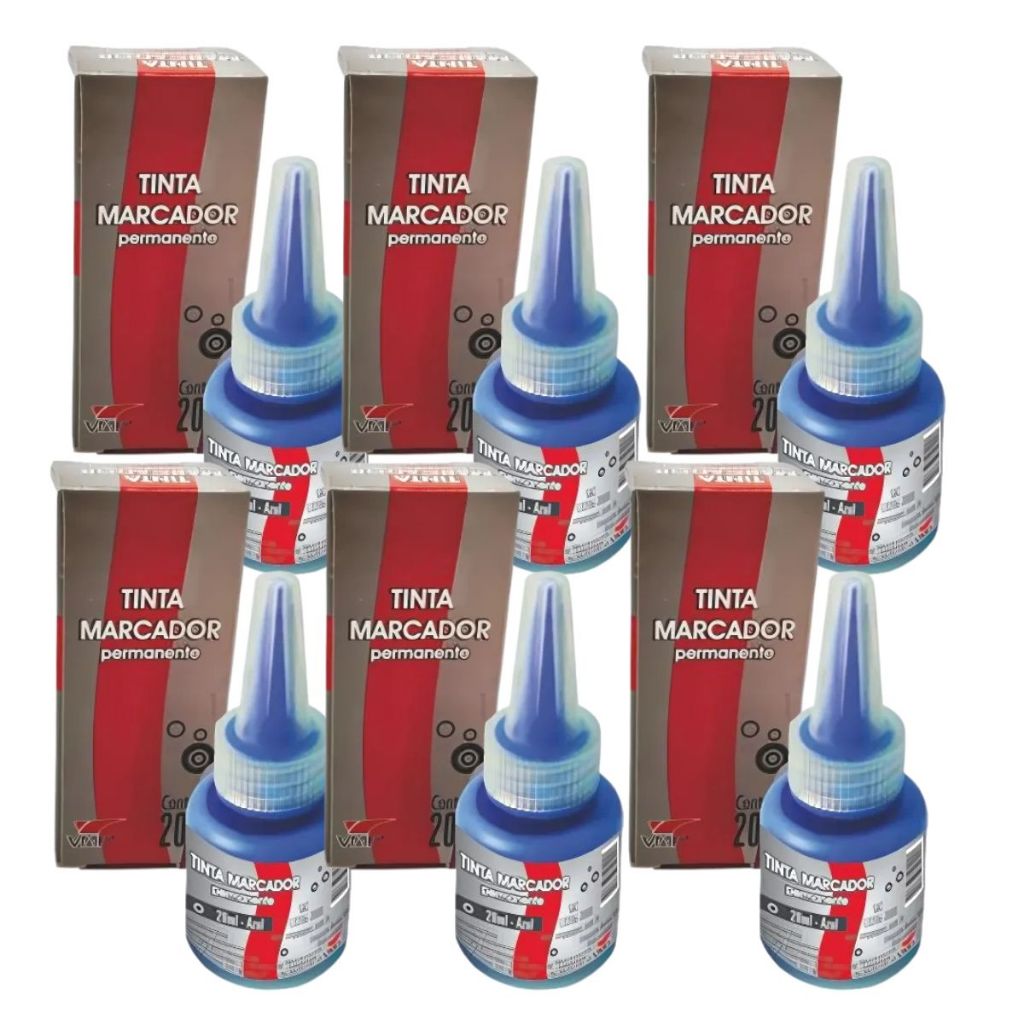 1/3/6 Unidades Refil Para Tinta Marcador Permanente Recargas Marcadores 20Ml Escolar Escritório · foto 2