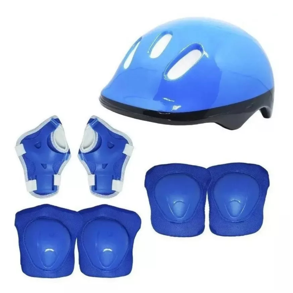 Kit Capacete Infantil Proteção Bicicleta Patins Skate C Luva em Oferta na Shopee