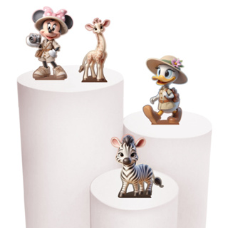 Kit Festa 4 Display de 30cm Totens para Decoração de Festa Minnie Safari em MDF Cortado a Laser em Oferta na Shopee