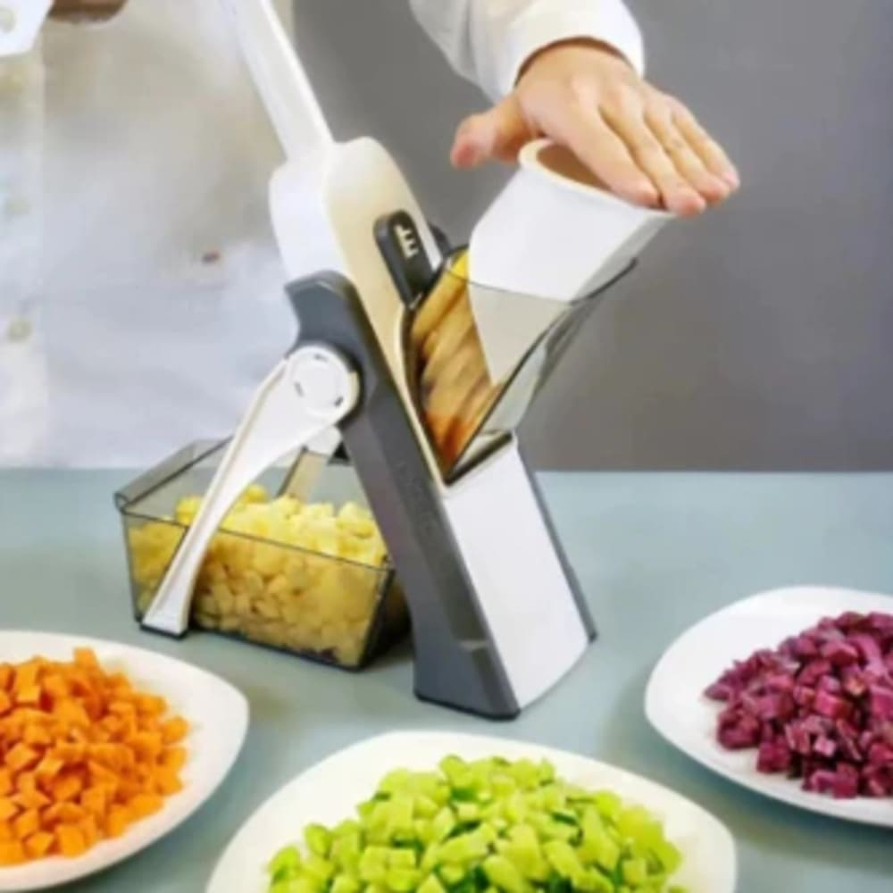 Ralador Cortador Fatiador Multifuncional de Legumes verdura frutas multifuncional 5 em 1