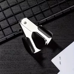 Extrator de Grampos Tipo Piranha V301 Folhas Papel Escritório Escolar Pequeno Preto
