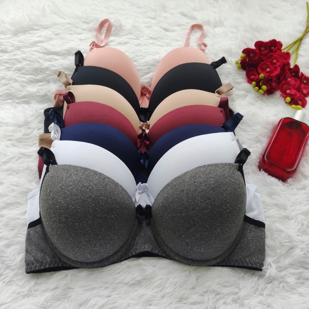 PROMOCAO Kit 3 Sutiã Básico Com Bojo Com Aro Alça com Regulagem July Soutien Sutian em Oferta na Shopee