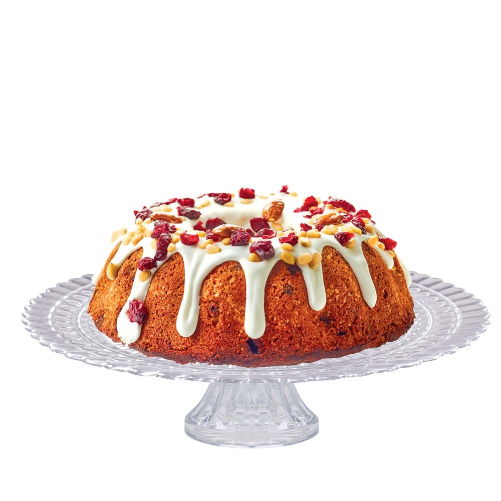Prato de Vidro com Pé Gourmet para Bolos e Sobremesas - Ruvolo - Home & Living