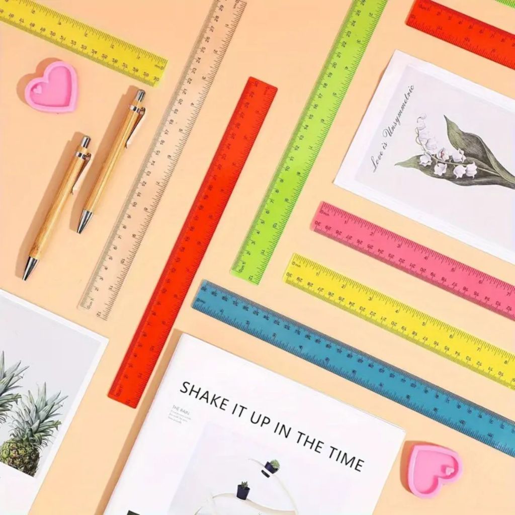 Régua Plástica Colorida 30cm: Onde Comprar | BuscaProdutos