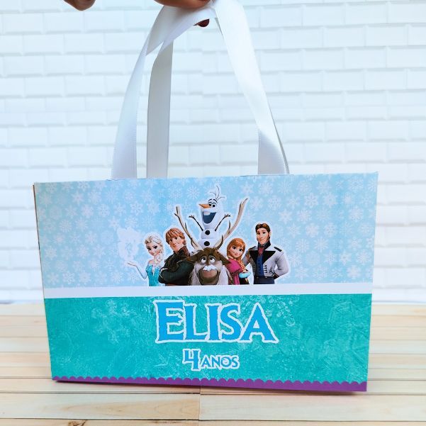 Sacolinha  Personalizadas Frozen  Caixinha Personalizada Lembrancinhas  Aniversário Menina