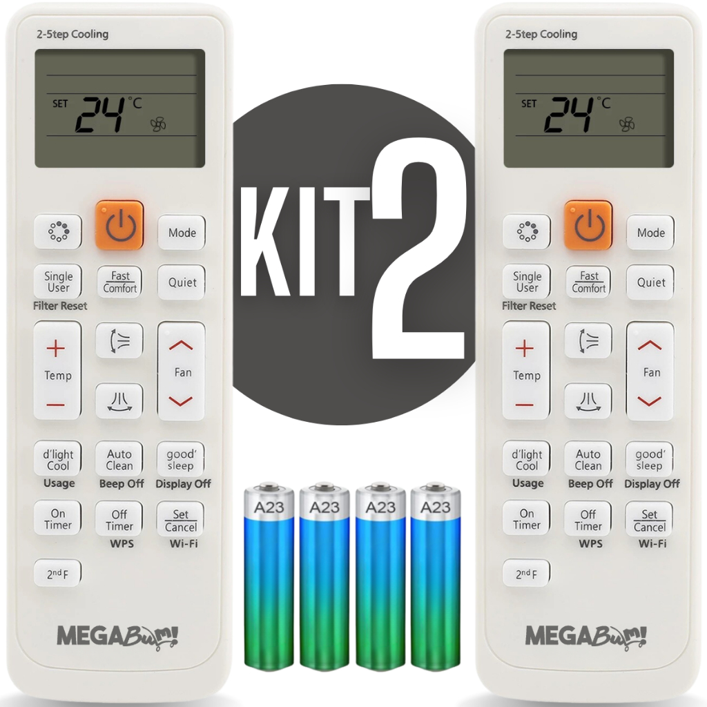 Controle Remoto Para Ar Condicionado Samsung Split Virus Doctor Inverter em Oferta na Shopee