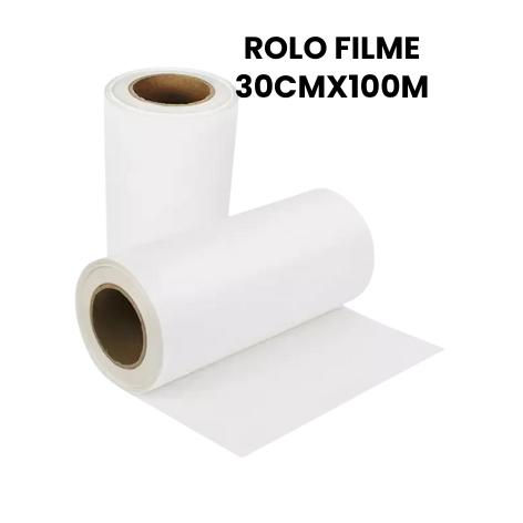Filme DTF Têxtil em Rolo 30cm x 100m