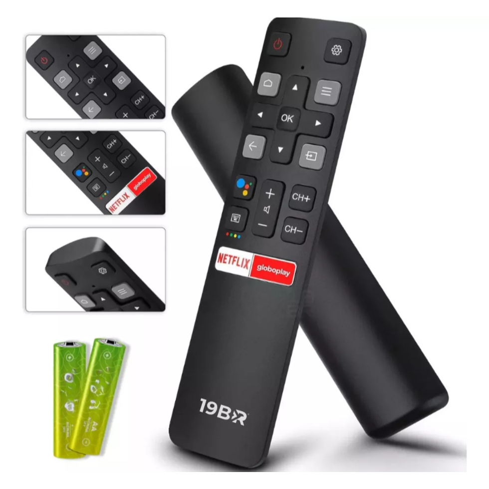 Controle Remoto Para Tv Tcl Smart Rc802v 55p8m C6 C6us Netflix Globoplay
