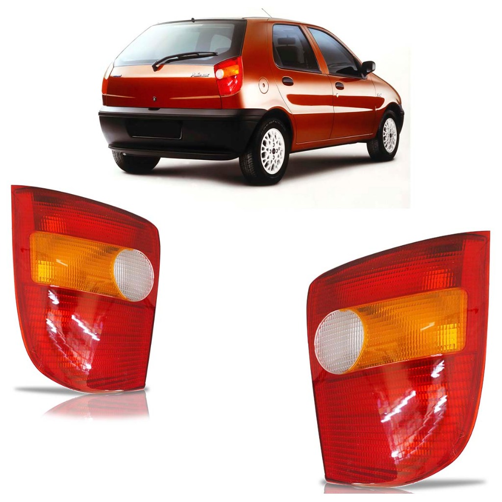 Lanterna Traseira Palio G1 1996 1997 1998 1999 2000 Tricolor - Spare Parts and Accessories for Vehicles