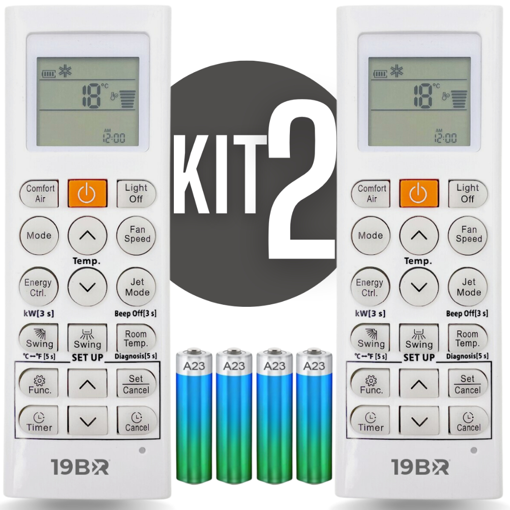 Controle Remoto Para Ar Condicionado LG Inverter Split Dual em Oferta na Shopee