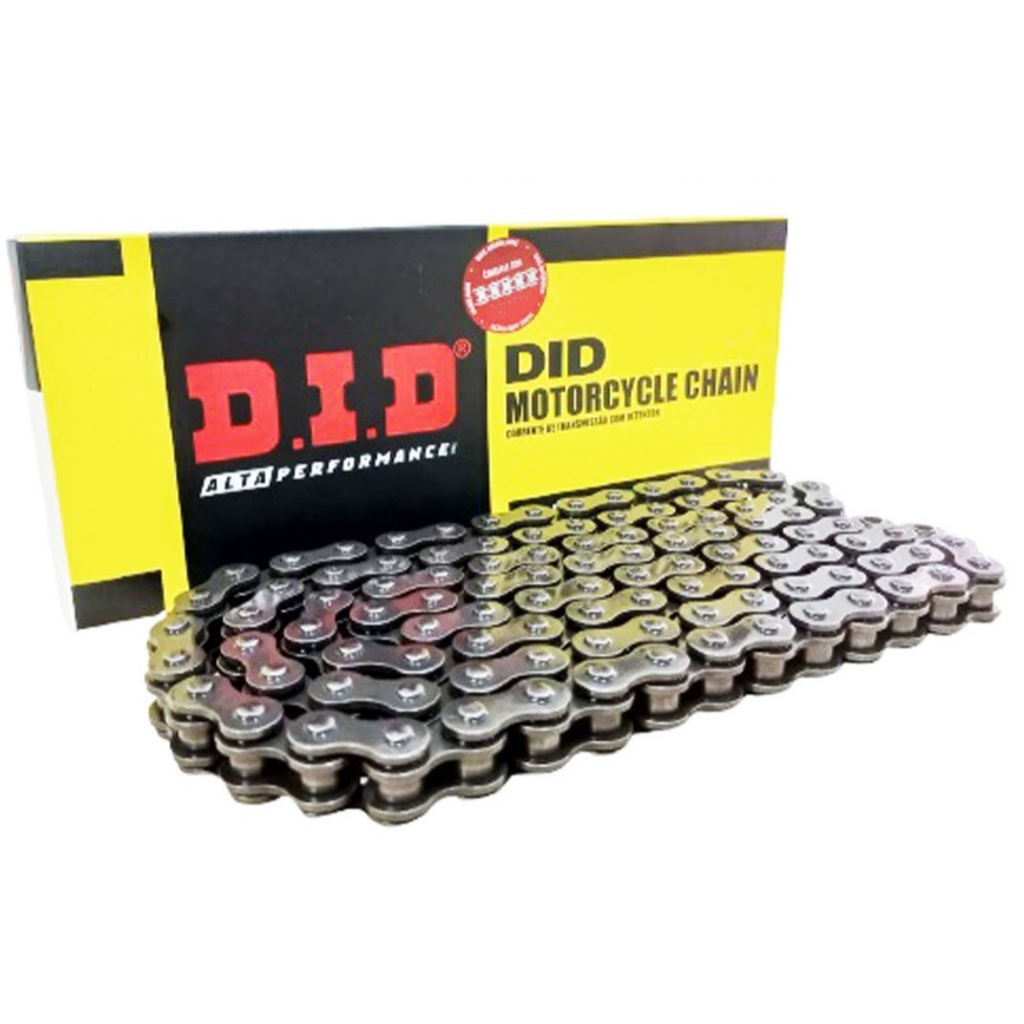 Corrente de Transmissão Nxr 160 Bros / Xre 190 / Nxr 150 Bros Com Retentor Did (Emenda de Clipe) em Oferta na Shopee