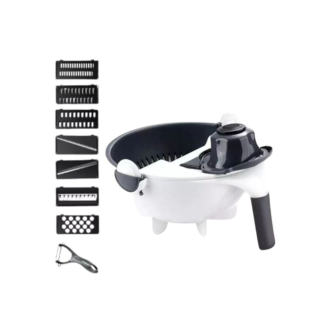 Cortador Ralador Fatiador de Legumes com Escorredor Praticidade e Facilidade na Cozinha em Oferta na Shopee