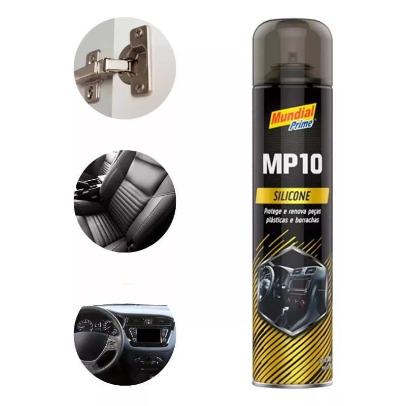 Silicone Spray Mp10 300ml Mundial Prime Tutti-frutti em Oferta na Shopee