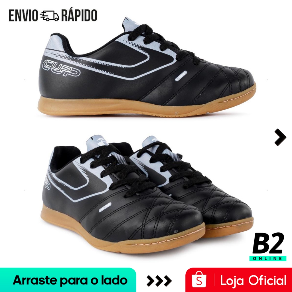 Chuteira Futsal Topper Cup 8 Juvenil Futebol de Salão Original Com Nota Fiscal e Garantia em Oferta na Shopee