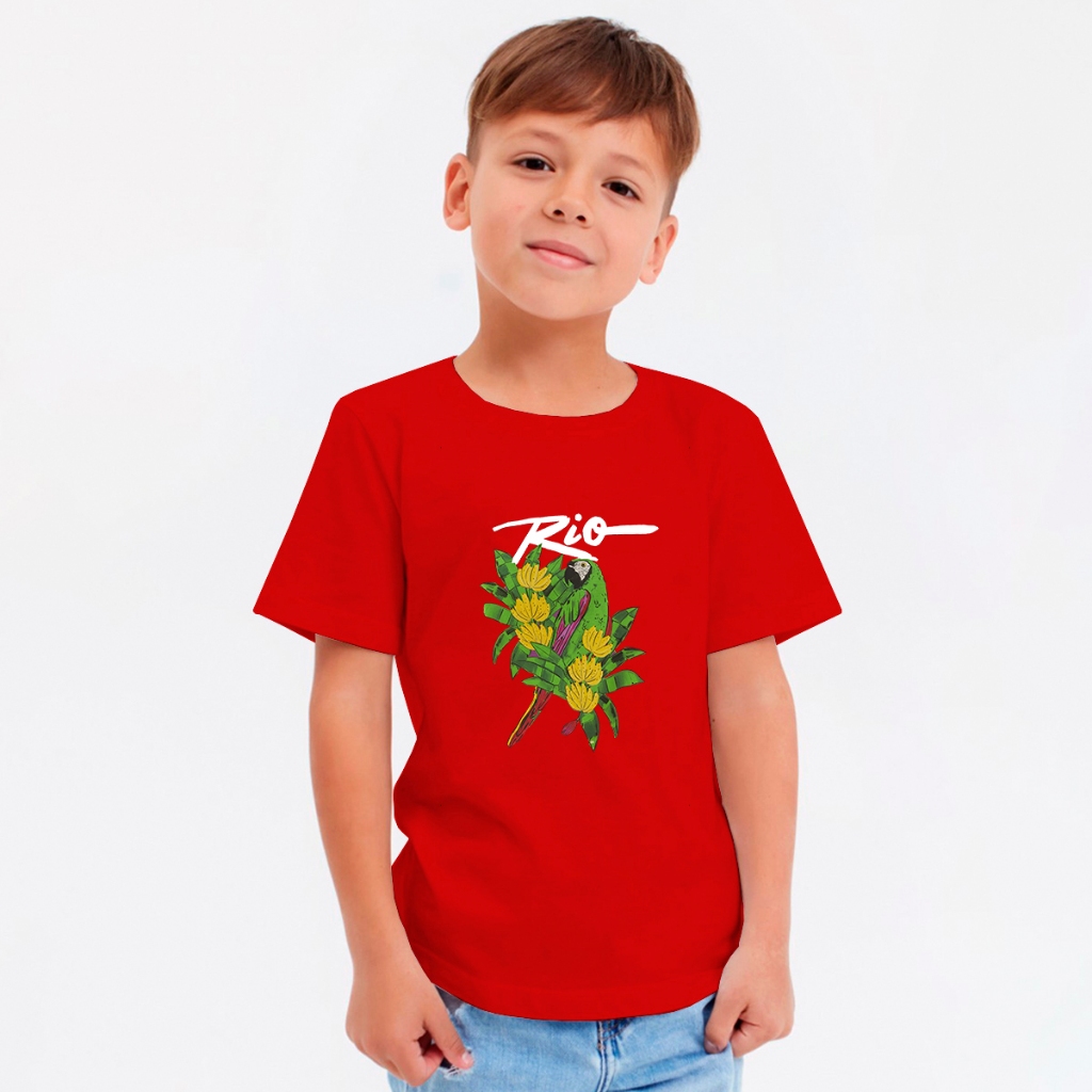 Camiseta Infantil Masculina Estampada Para Festa de Aniversário Moda Kids 100% Algodão