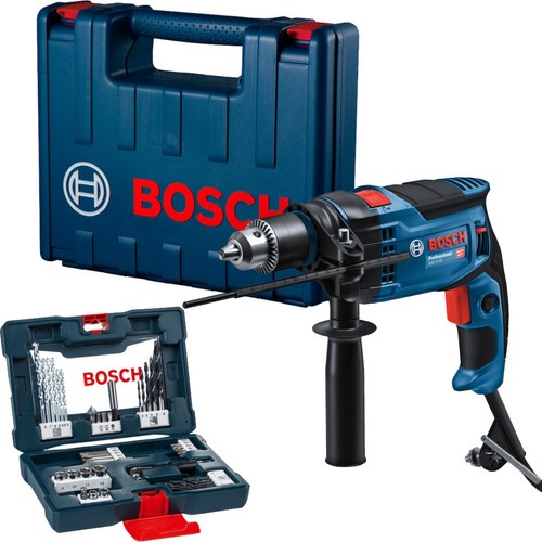 Kit Furadeira Impacto Bosch GSB 16 RE 110V 850W + V-Line 41 Pc em Oferta na Shopee