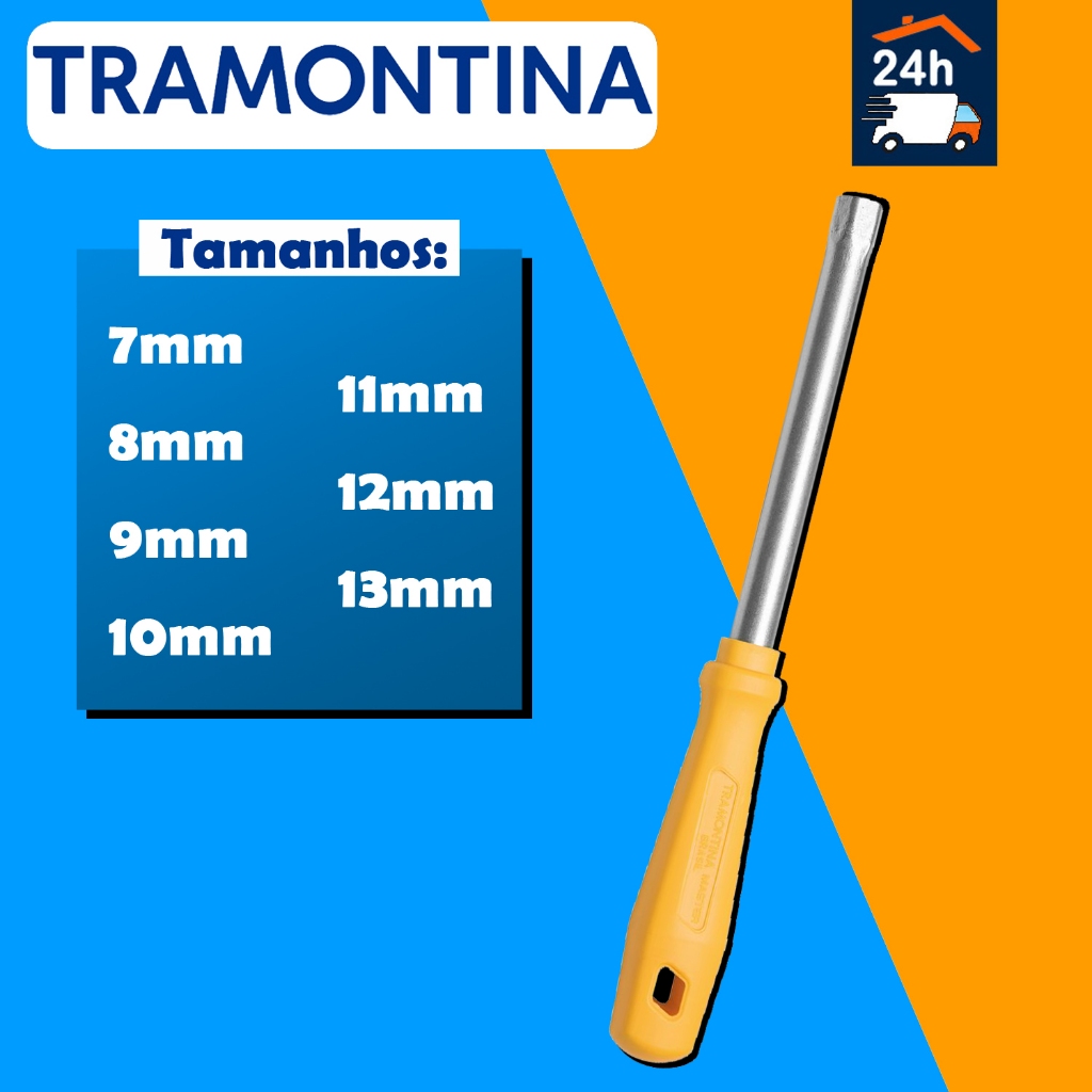 Chave Canhão Tubular 7mm a 13mm - Tramontina