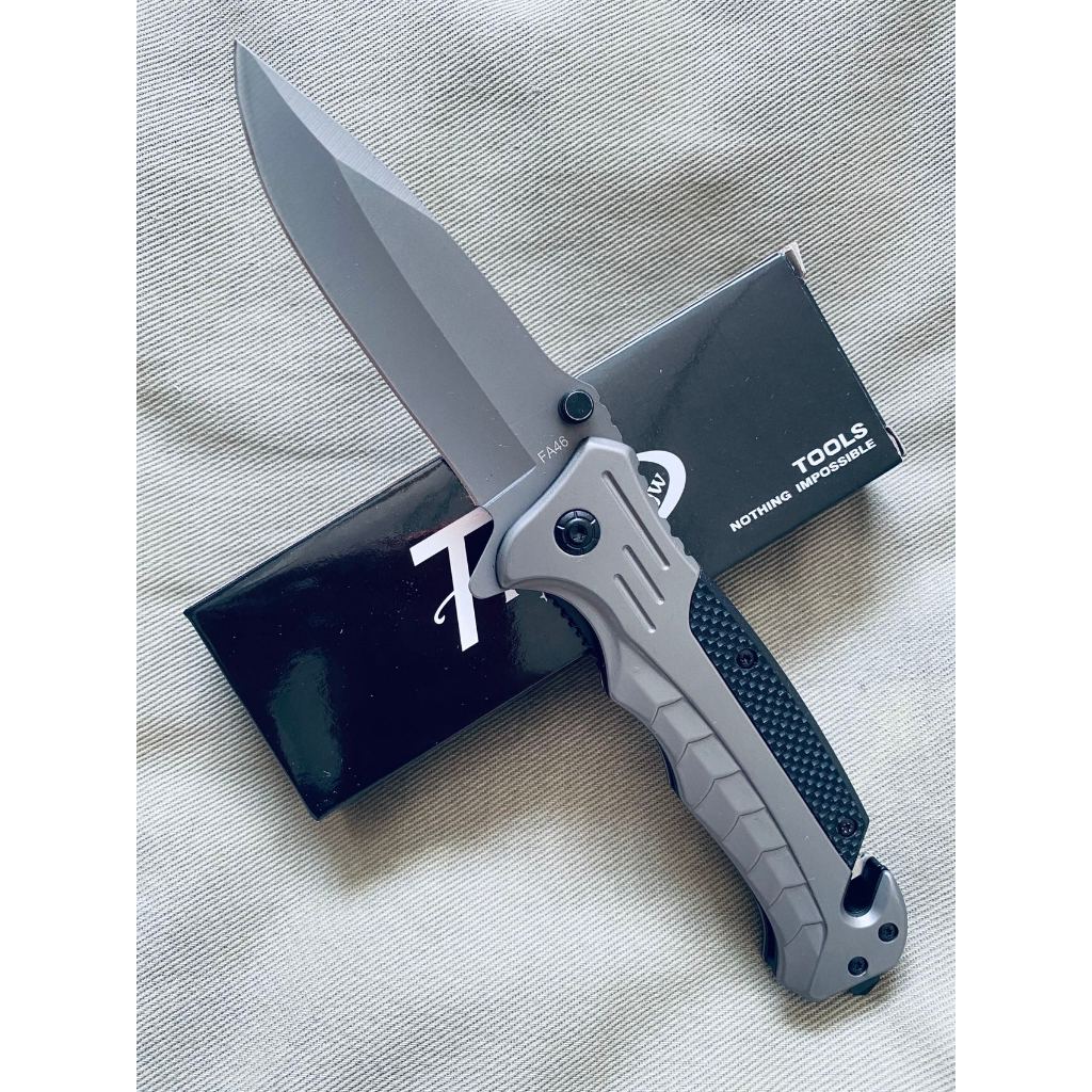 Canivete Cinza Multifuncional Manual FA46 em Oferta na Shopee