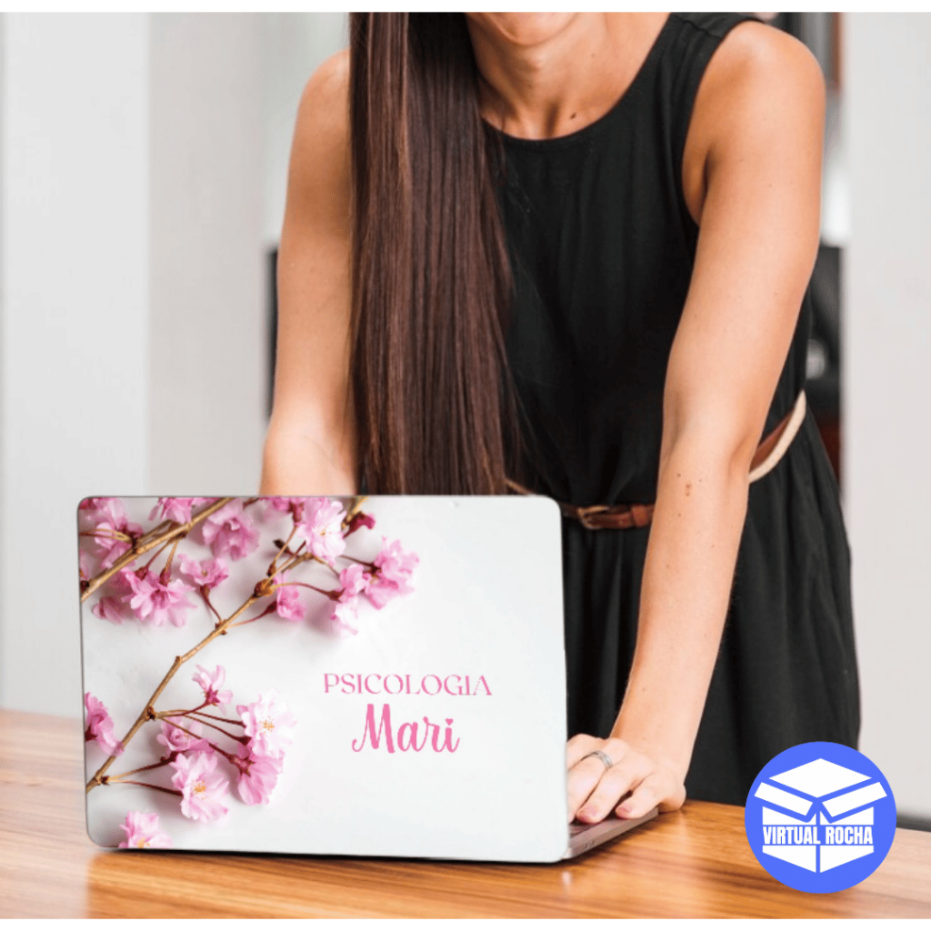 Adesivo Para Notebook Tablet Psicologia Psicóloga Seu Nome