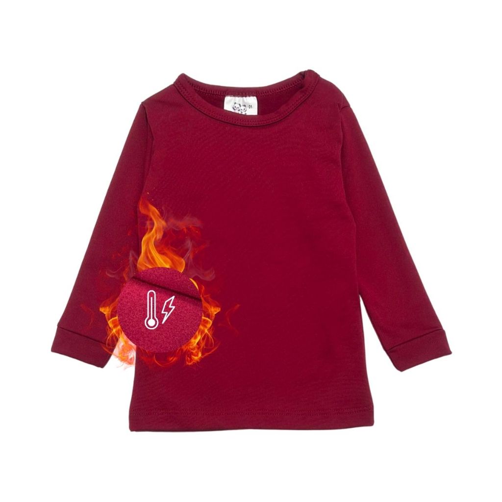 Blusa Segunda Pele Térmica Infantil Peluciado Para O Frio Quentinha Bebê Peluciada Básica Lisa Menina Menino