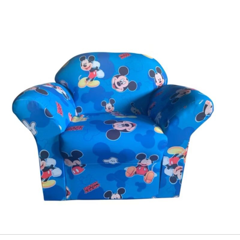 Sofá AZUL Mickey SOMENTE 1 SOFA POR ENVIO Marca Duarte Brinquedos Sofá para criança de até 4 anos
