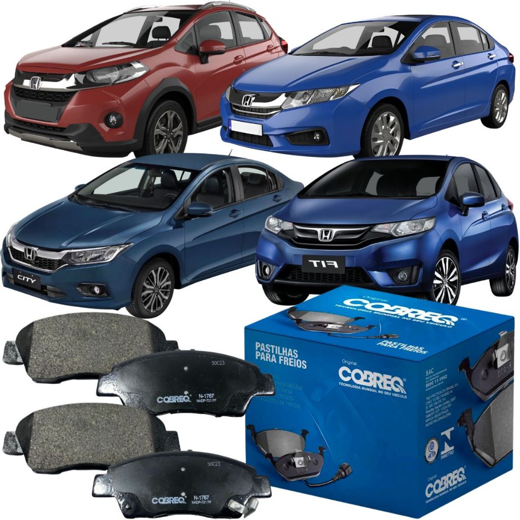Pastilha de Freio Dianteira Original Cobreq City New Fit WR-V em Oferta na Shopee